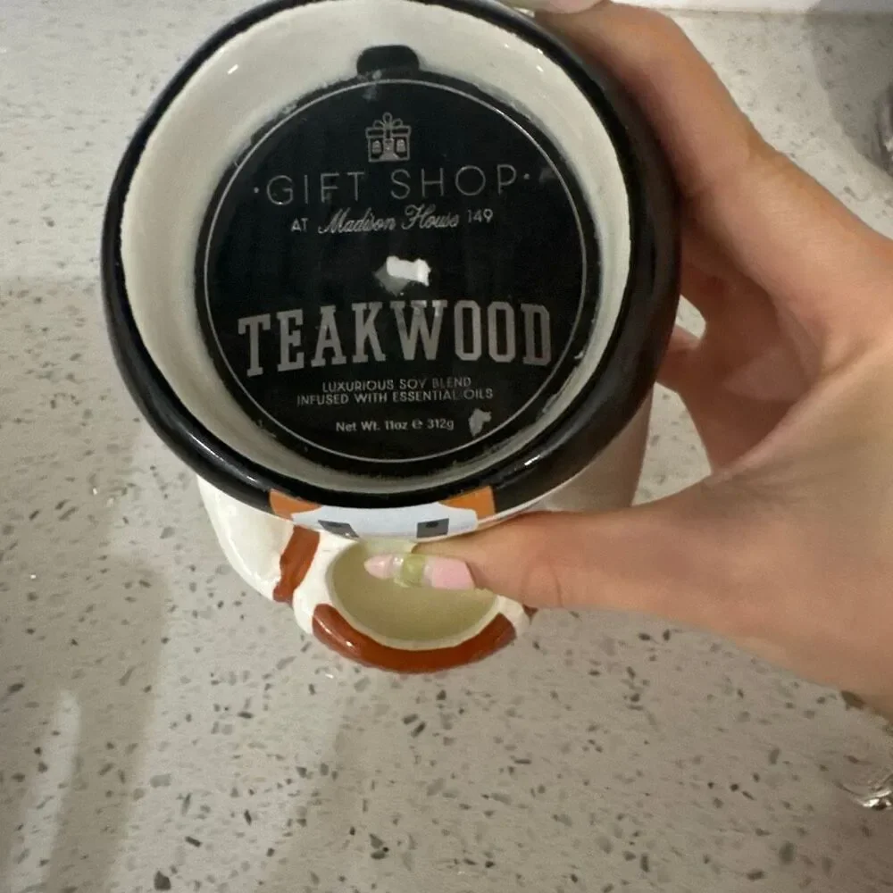 Ghost football double candle brand new   Perfect for football season and Hallowe - Picture 3 of 7